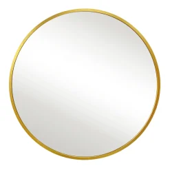 Nimara Kaya rundt spejl med messing/guld ramme Ø70 cm* Spejle