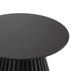 Nimara Lewis lamel sofabord sort Ø70 cm* Sofaborde