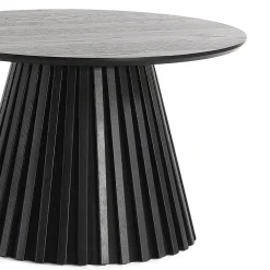 Nimara Lewis lamel sofabord sort Ø70 cm* Sofaborde