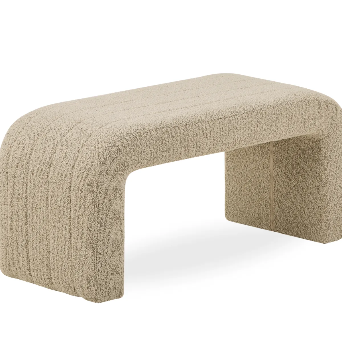 Nimara Lianna bænk i beige boucle 95x40x44 cm* Bænke|Bænke