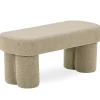 Nimara Linea bænk beige Boucle 100x42x44 cm* Bænke|Bænke