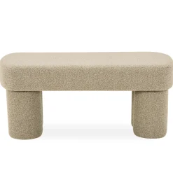 Nimara Linea bænk beige Boucle 100x42x44 cm* Bænke|Bænke