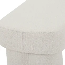 Nimara Linea bænk hvid Boucle 100x42x44 cm* Bænke|Bænke