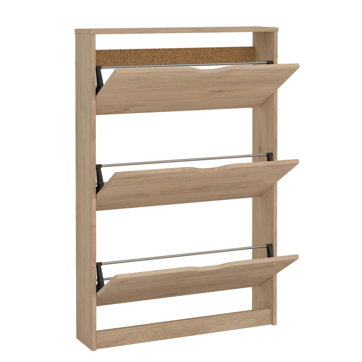 Nimara Livo skoskab med 3 låger i egelook* Skoskabe|Skoskabe