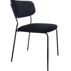 Nimara Lucia spisebordsstol - sort velour* Spisebordsstole