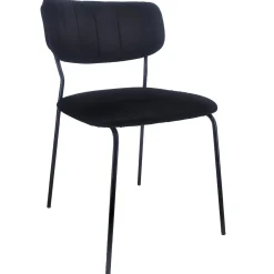Nimara Lucia spisebordsstol - sort velour* Spisebordsstole