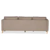 Nimara Lulu - Højrevendt og venstrevendt vendbar chaiselong sofa i sand - L: 215 x D: 82 x H: 78 cm* Sofaer