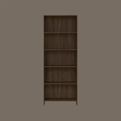 Nimara Maddie reol med 5 hylder i røget eg 175,5x66x25,5 cm* Reoler|Opbevaring Til Stuen