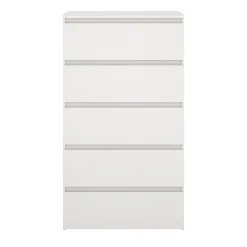 Nimara Maise kommode H:114 x B:65 x D:41 cm med 5 skuffer i hvid* Kommoder|Kommoder