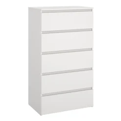 Nimara Maise kommode H:114 x B:65 x D:41 cm med 5 skuffer i hvid* Kommoder|Kommoder