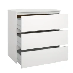 Nimara Maise kommode H:70 x B:70 x D:41 cm med 3 skuffer i hvid* Kommoder|Kommoder