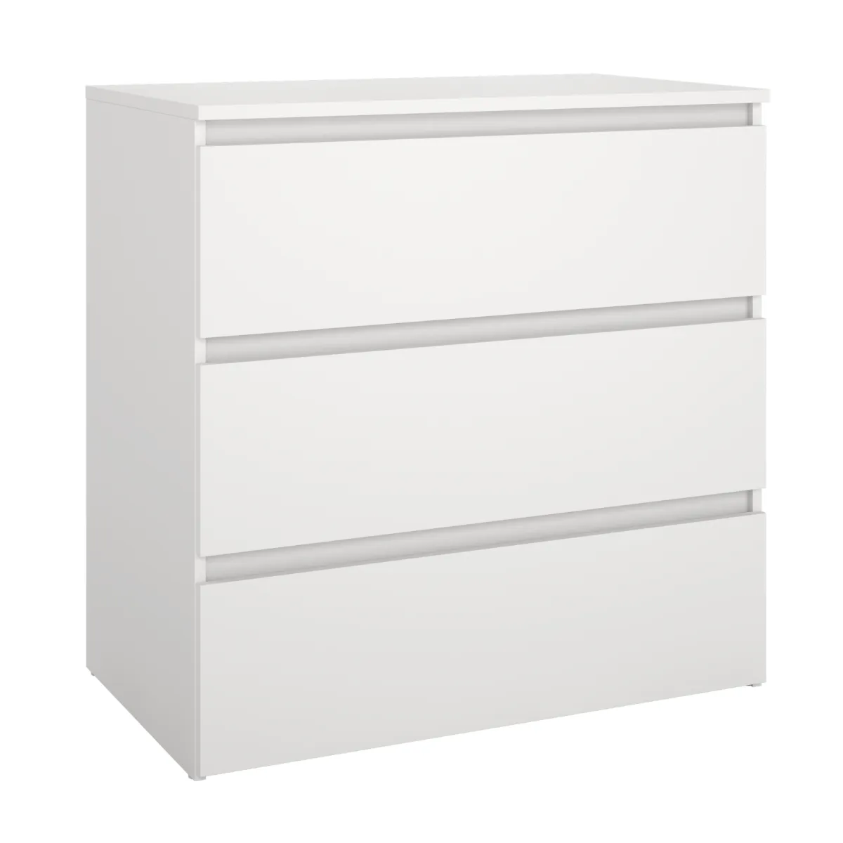 Nimara Maise kommode H:70 x B:70 x D:41 cm med 3 skuffer i hvid* Kommoder|Kommoder