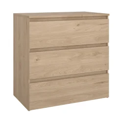 Nimara Maise kommode H:70 x B:70 x D:41 cm med 3 skuffer i egelook* Kommoder|Kommoder