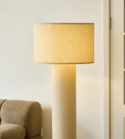 Nimara Mariah gulvlampe med lampeskærm i linned 145 x 50 cm* Bordlamper|Gulvlampe