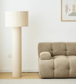 Nimara Mariah gulvlampe med lampeskærm i linned 145 x 50 cm* Bordlamper|Gulvlampe