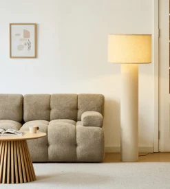 Nimara Mariah gulvlampe med lampeskærm i linned 145 x 50 cm* Bordlamper|Gulvlampe