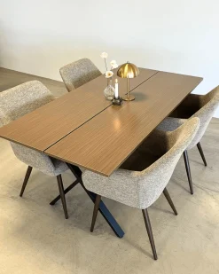 Nimara Marly Plankebord i røget egetræsfiner 150x80x75 cm* Spiseborde