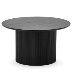 Nimara Martina sofabord i sort melamin Ø80 cm* Sofaborde
