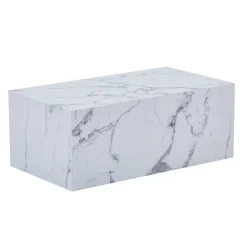 Nimara Maxine sofabord hvid marmor look 90x50 cm* Sofaborde