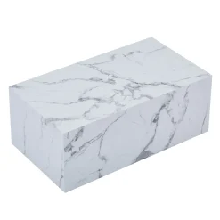 Nimara Maxine sofabord hvid marmor look 90x50 cm* Sofaborde