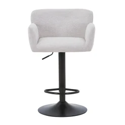 Nimara Melody Barstol - beige tekstil med justerbar højde og drejefunktion* Barstole