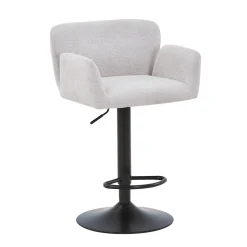 Nimara Melody Barstol - beige tekstil med justerbar højde og drejefunktion* Barstole