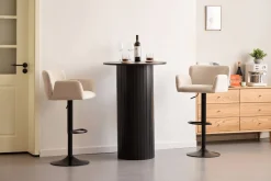 Nimara Melody Barstol - beige tekstil med justerbar højde og drejefunktion* Barstole