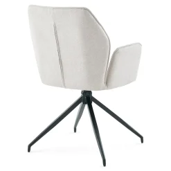 Nimara Minna Spisebordsstol - beige tekstil med drejefunktion 360 grader* Spisebordsstole