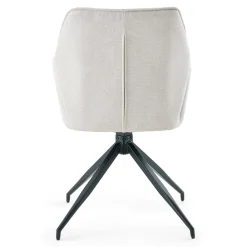 Nimara Minna Spisebordsstol - beige tekstil med drejefunktion 360 grader* Spisebordsstole