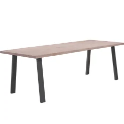 Nimara Molly plankebord - 300x95 cm - i hvidolieret eg med A-ben - (Forberedt til tillægsplader)* Spiseborde