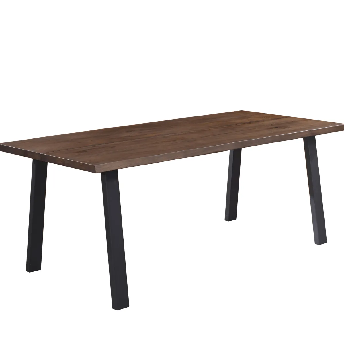 Nimara Molly plankebord - 300x95 cm - i smoked eg med A-ben - (Forberedt til tillægsplader)* Spiseborde