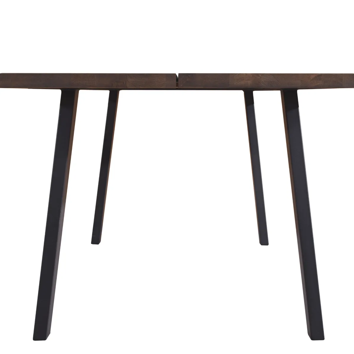 Nimara Molly plankebord - 300x95 cm - i smoked eg med A-ben - (Forberedt til tillægsplader)* Spiseborde