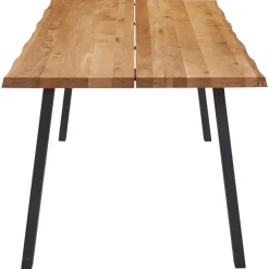 Nimara Molly plankebord - 200x95 cm - naturligt olieret eg med A-ben (Forberedt til tillægsplader)* Spiseborde