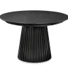 Nimara Monica rundt lamel spisebord i sort 120 cm* Spiseborde