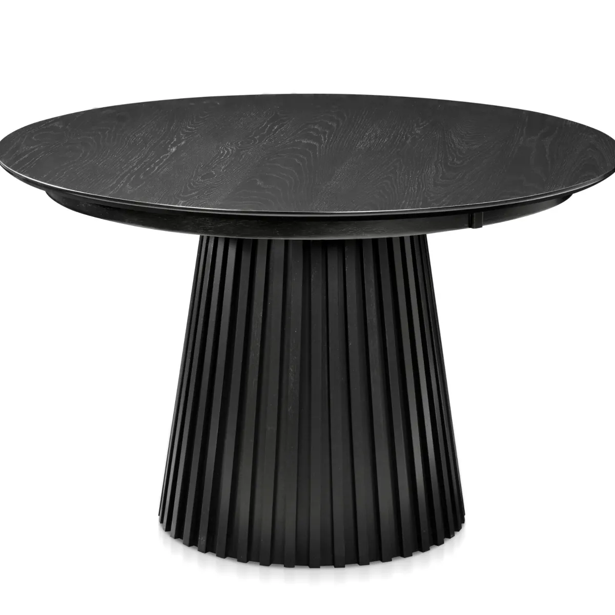 Nimara Monica rundt lamel spisebord i sort 120 cm* Spiseborde