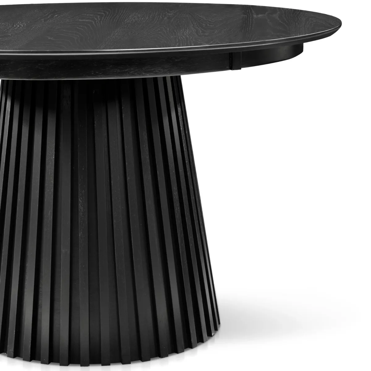 Nimara Monica rundt lamel spisebord i sort 120 cm* Spiseborde