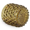 Nimara Nelly glas fyrfadsstage amber 8,5 cm* Lysestager