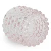 Nimara Nelly glas fyrfadsstage lyserød 8,5 cm* Lysestager
