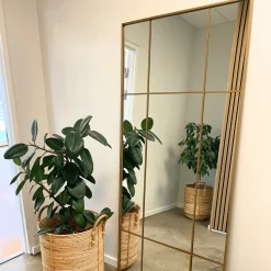 Nimara New Yorker spejl med guld/messing farvet ramme 180 x 80 cm* Spejle