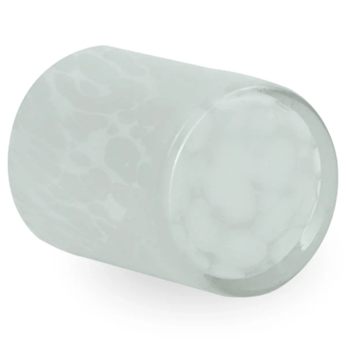 Nimara Nina glas fyrfadsstage hvid 10 cm* Lysestager