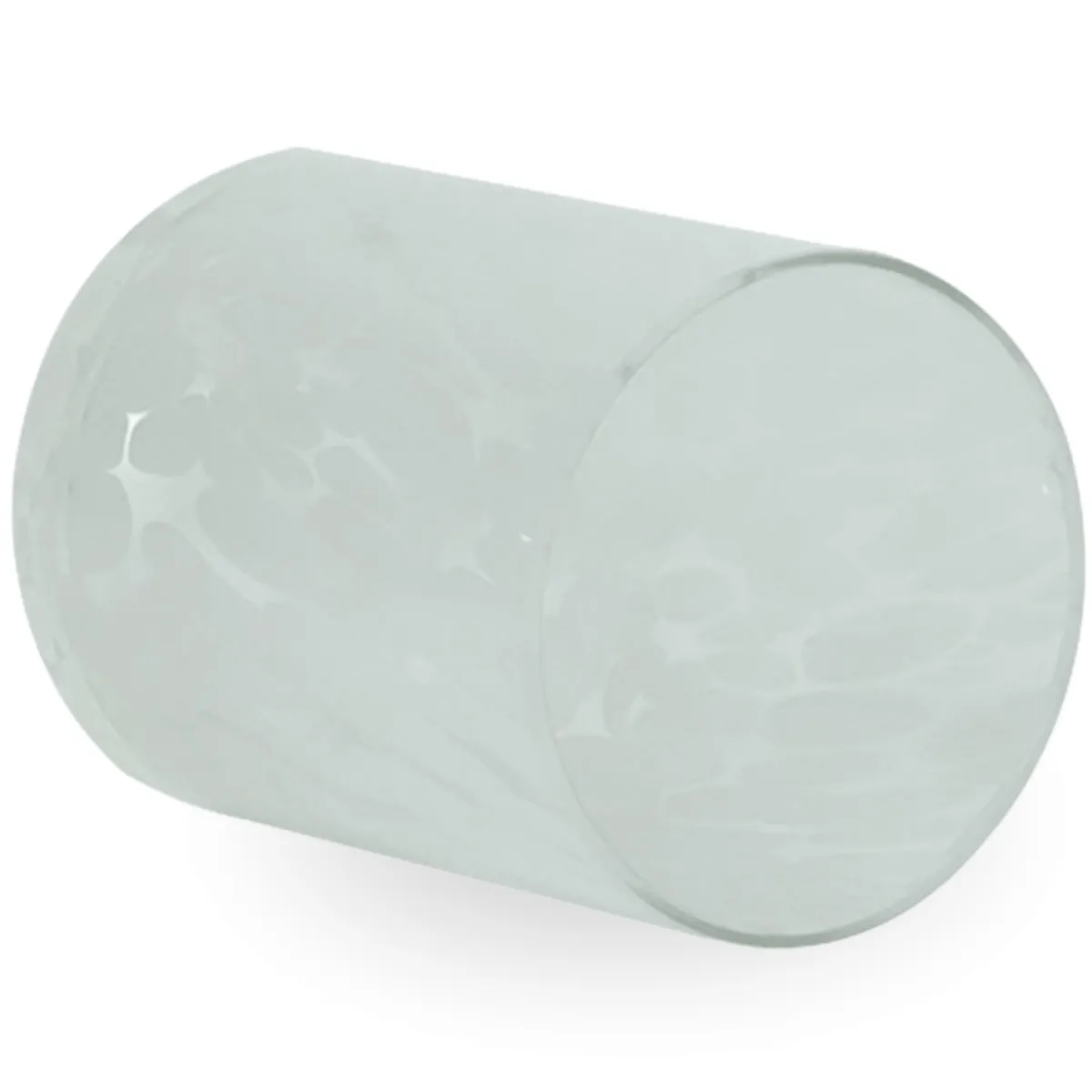 Nimara Nina glas fyrfadsstage hvid 10 cm* Lysestager