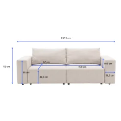 Nimara Noelle sovesofa i beige tekstil* Sofaer|Alle Senge