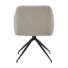 Nimara Ofelia Spisebordsstol - Beige Boucle Med Drejefunktion 360 Grader* Spisebordsstole