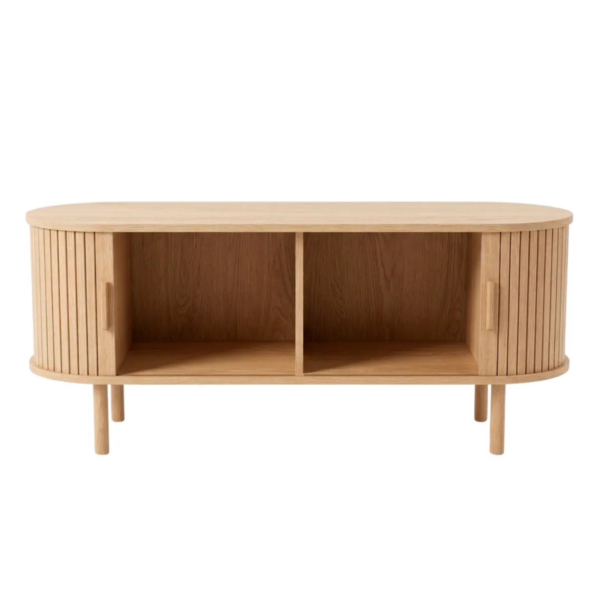 Nimara Penelope TV-bord med jalousilåger i eg - 120x40x48 cm* Kommoder & Skænke|Tv Borde
