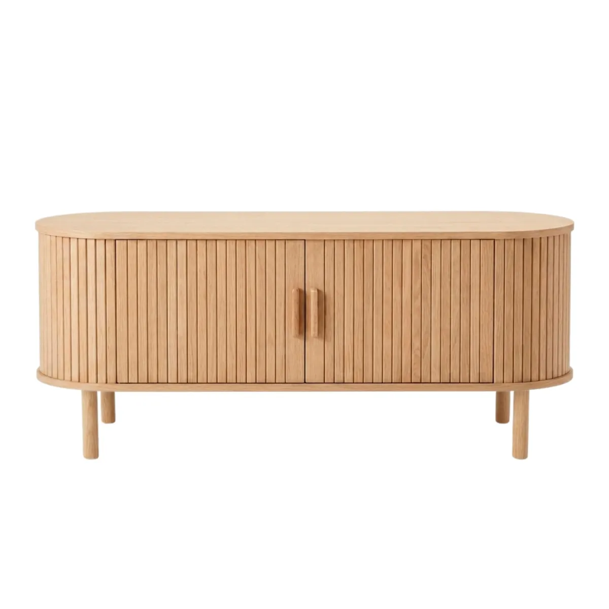 Nimara Penelope TV-bord med jalousilåger i eg - 120x40x48 cm* Kommoder & Skænke|Tv Borde