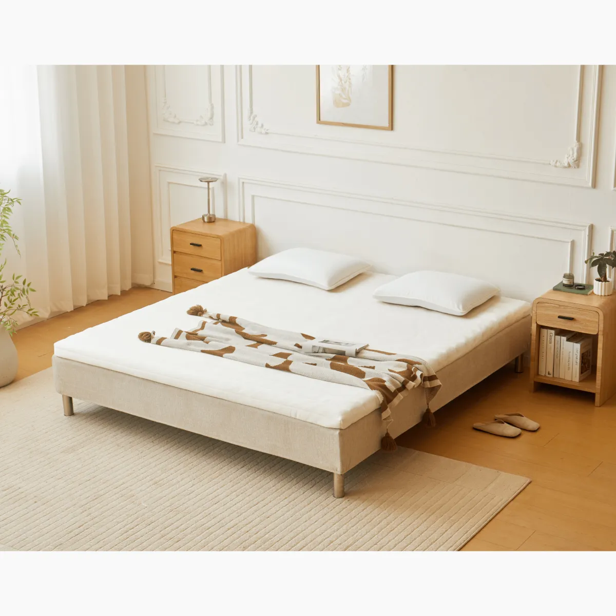Nimara Premium Aksel hvid topmadras i memoryskum 180x200x7 cm* Alle Madrasser|Topmadrasser