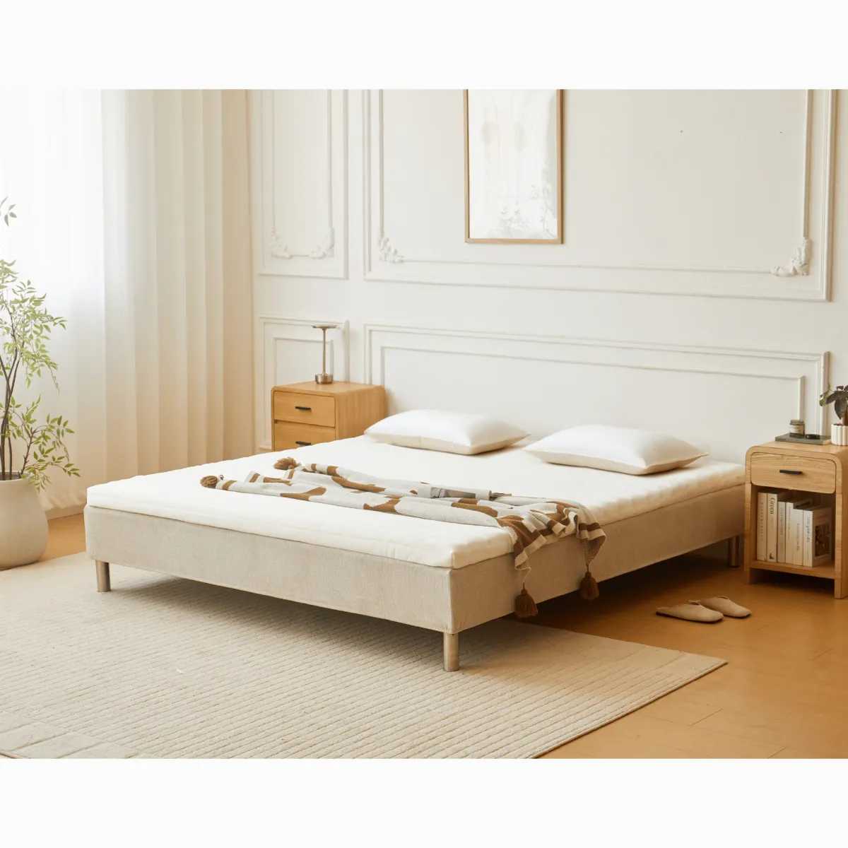 Nimara Premium Aksel hvid topmadras i memoryskum 180x200x7 cm* Alle Madrasser|Topmadrasser