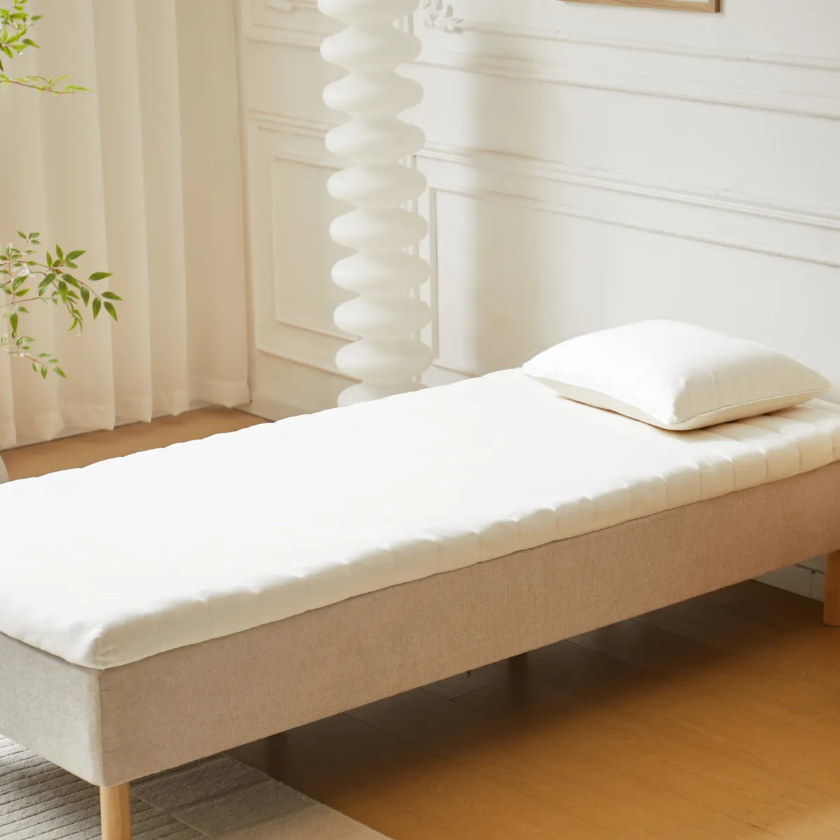 Nimara Premium Aksel hvid topmadras i memoryskum 90x200x7 cm* Alle Madrasser|Topmadrasser