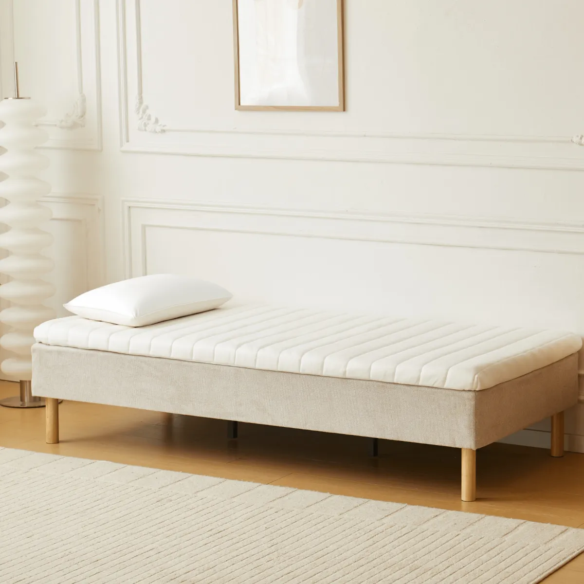 Nimara Premium Aksel hvid topmadras i memoryskum 90x200x7 cm* Alle Madrasser|Topmadrasser