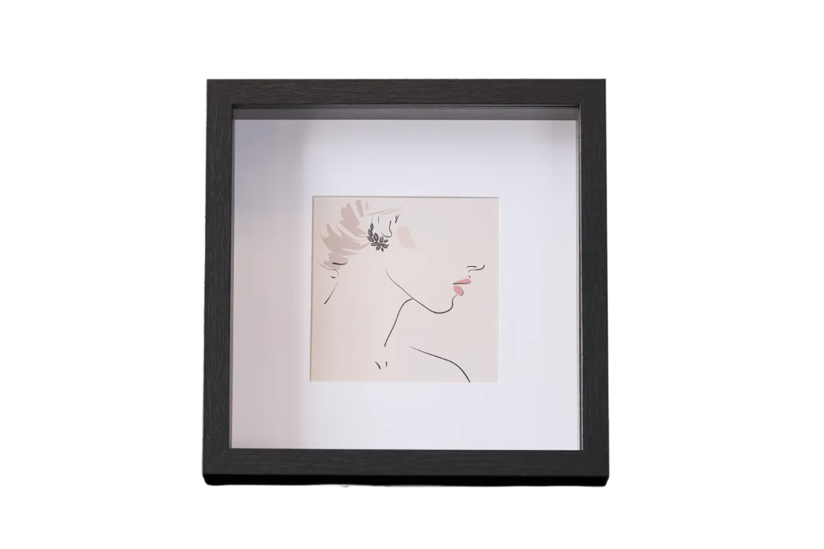 Nimara Salma dyb billedramme sort 25x25 cm* Billedrammer